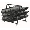 METAL PAPER TRAY- 3 LAYER - BLACK COLOR