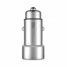 Xiaomi Car Charger 2-in-1 Dual USB Adapter Fast Charging Car Charger Metal - Silver