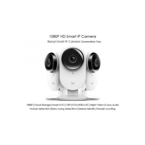 Xiaomi YI Home Security Camera 2, HDR 1080 ,  Wireless Night Vision IP Security Surveillance System