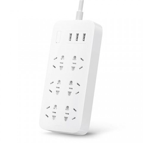 Xiaomi  6-outlet Power Board with 3 USB Outlets, CN-  WHITE