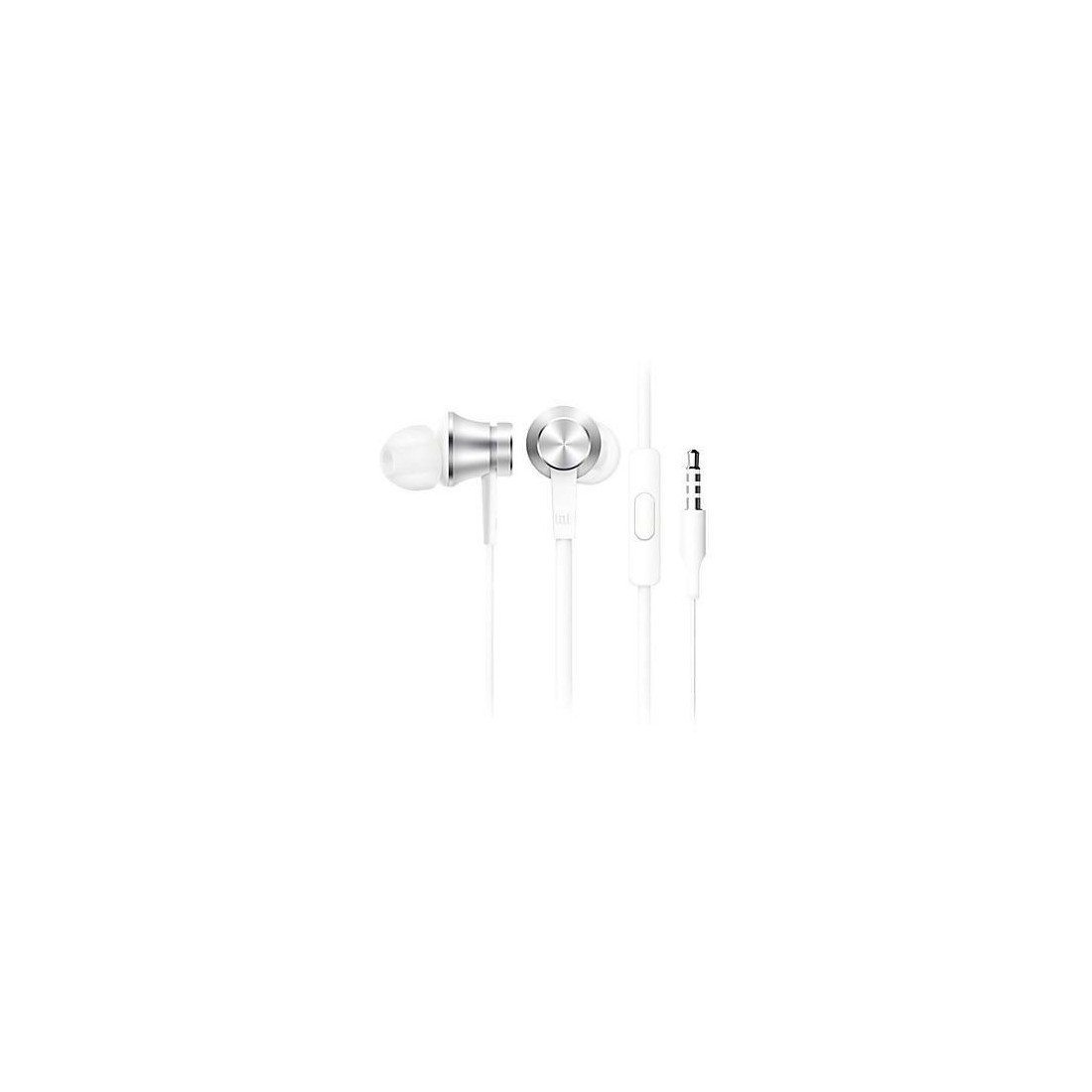Xiaomi Piston Basic Edition Earphones, Metal Body, 3.5mm Jack - Silver